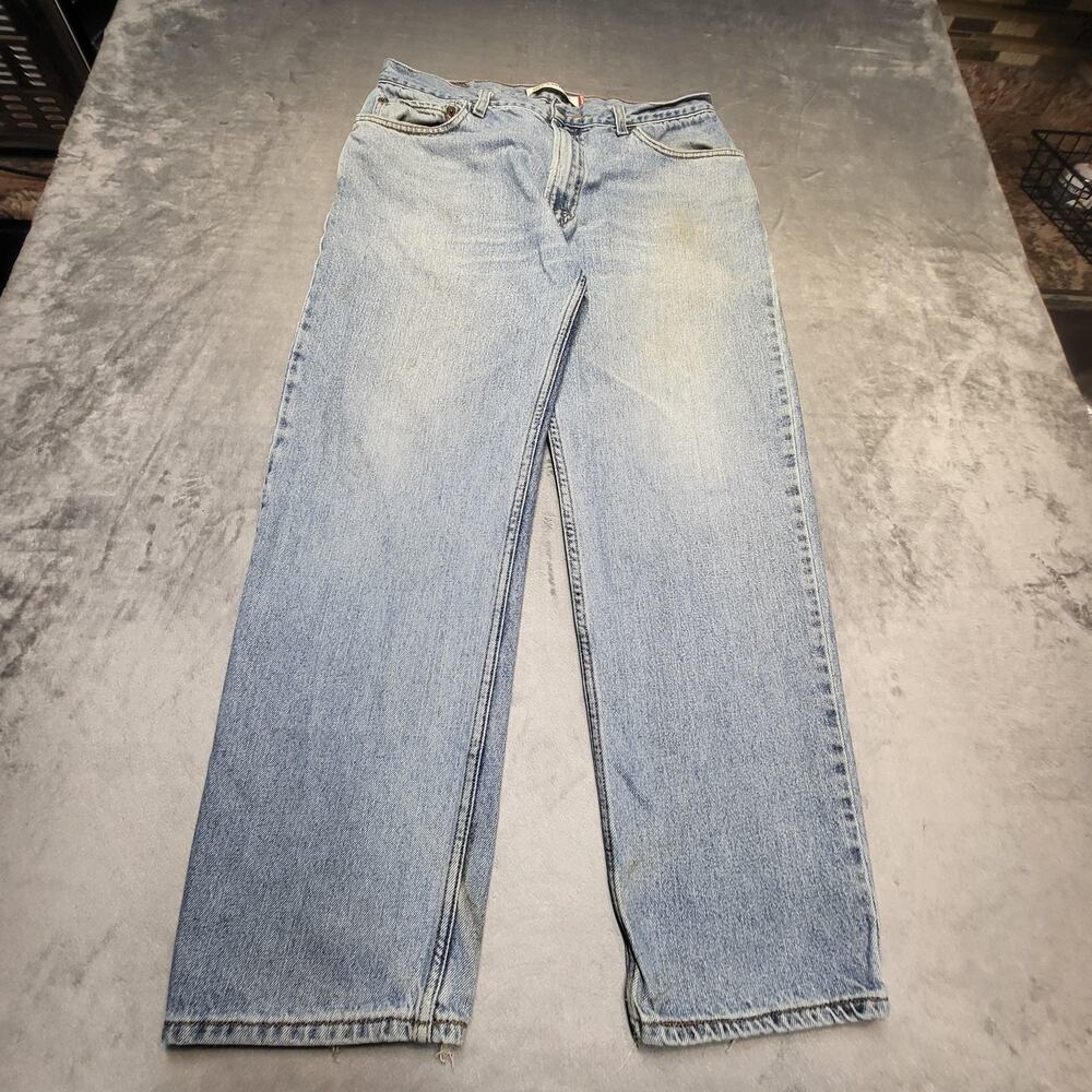 Levi's 550 Jeans Mens 36x30 Blue Light Wash Straight Relaxed Denim Pockets